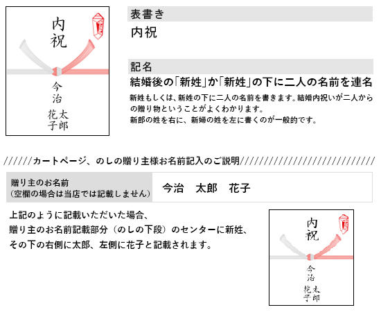 結婚内祝い（結婚祝いのお返し）用　紅白・結び切り