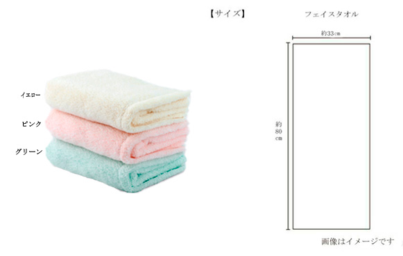 フェイスタオルのサイズと用途
