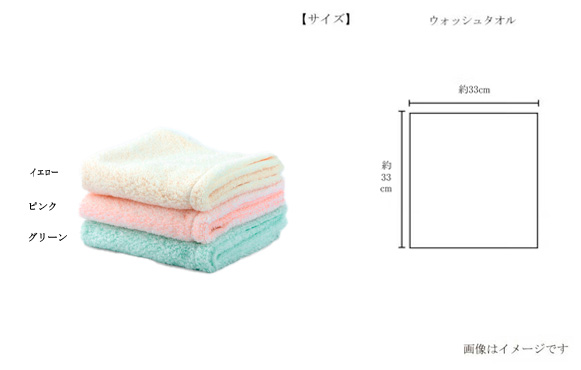 ウォッシュタオルのサイズと用途